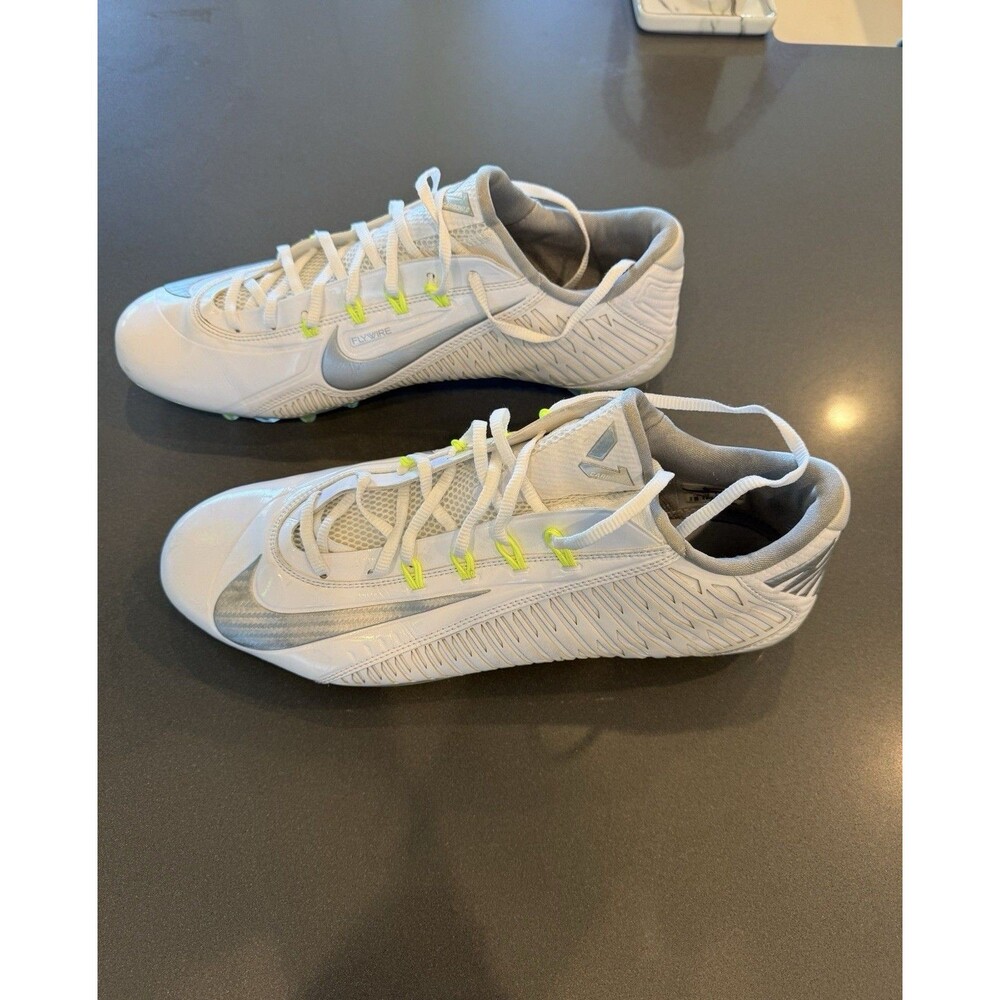 Nike Vapor Carbon Elite 2.0 Flywire 2014 cleats White/Silver Size 14